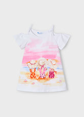 Vestido Estampado Playa Blanco Mayoral